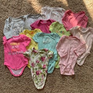 12 Baby Girl Onesies
